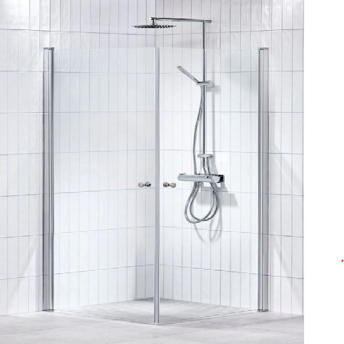 Duschhörn Rak 80×80 90×90 – komplett med installation