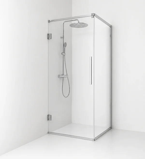 Langfoss hörndusch kombi 80x82x200 med linjeglas