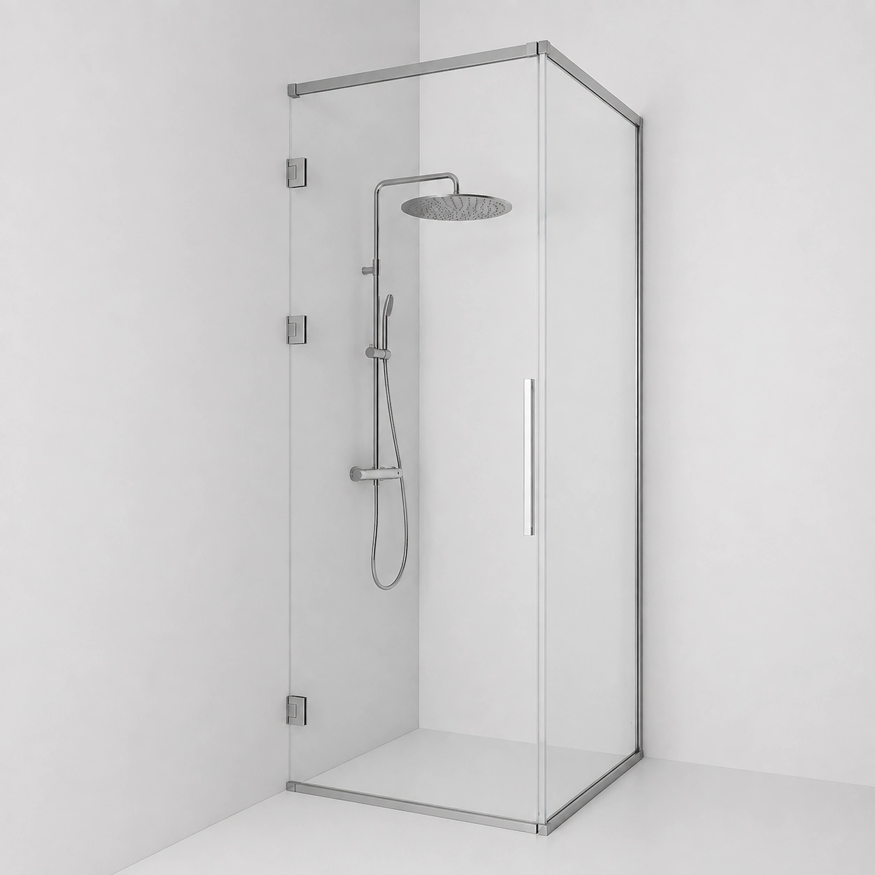 Langfoss hörndusch kombi 80x82x230 med linjeglas